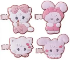⭕*★様 mikko フロッキーヘアクリップ ムース チャーミー コンプリート