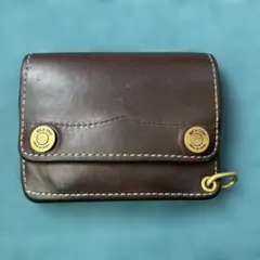 KC,s 1990 二つ折り財布 レザー ブラウンのサムネイル