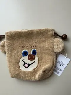 フェイラー　ドアップテディ　耳付き巾着