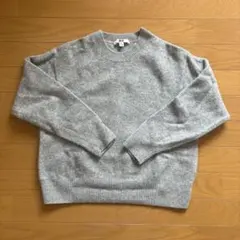 UNIQLO ユニクロ プレミアムラムクルーネックセーター　ライトグレー