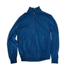 UNIQLO ユニクロ　カシミヤ混　ドライバーズニット　ターコイズブルー　S