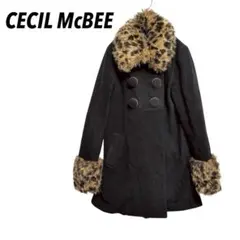 チェックコート ピーコート