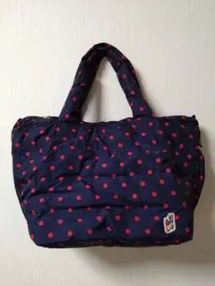 ROOTOTE　ネイビー 赤い水玉 ハンドバッグのサムネイル