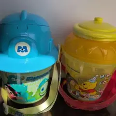 モンスターズ・インク　プーさん　ポップコーン　バスケット　バケツ