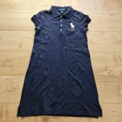 ☆POLO RALPH LAUREN☆キッズネイビーポロワンピース☆８ー１０歳☆のサムネイル