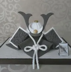 五月人形　兜　(4)　こどもの日　ハンドメイド　クレイ　置物