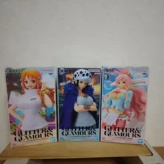 ワンピースフィギュア【ナミ&トラファルガー・ローチェンジver&しらほし】セット