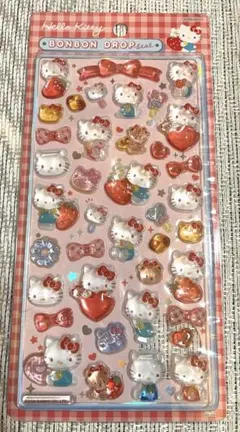 正規品　ボンボンドロップシール　サンリオ第二弾　赤キティ