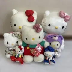 ハローキティ　ぬいぐるみ　マスコット　7点セット