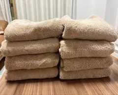 タオル研究所 #003フェイスタオル サンドベージュ 8枚セットのサムネイル