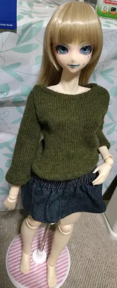 ニットのセーター　オビツ50cm用　AZO2ボディ