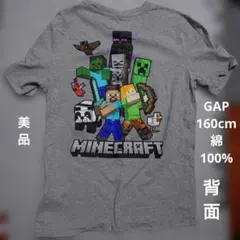 美品】GAP Minecraft Tシャツ グレー XXL 160cm綿100%のサムネイル