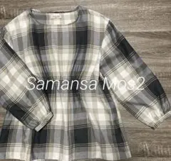 Samansa Mos2 チェック柄ブラウスのサムネイル