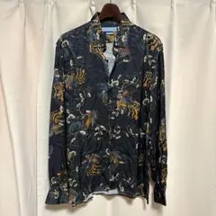 KURASHI & Trips 花柄 バンドカラーシャツ 長袖 | Mercari