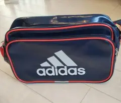 adidas　エナメルバッグ　ネイビー×ピンク　部活　スポーツバック　アディダス