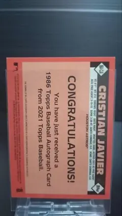 【MLBカード】クリスチャン・ハビエル 直筆auto