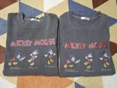 ミッキートレーナー　薄手　長袖　スミクロ