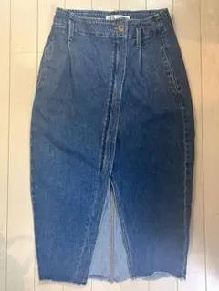 ZARA ザラ スリット入りデニムスカート 26サイズ