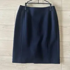 Green label relaxing ネイビー タイトスカート ひざ丈
