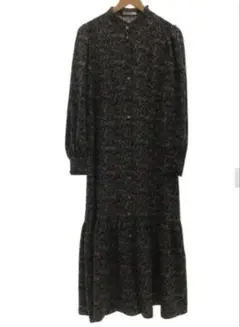 OPAQUE.CLIP フラワープリント ロングワンピース