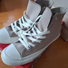 CONVERSE ALL STAR ライトブラウンハイカットスニーカー23.5