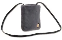 MARY QUANT ファー メタル ショルダー バック グレー