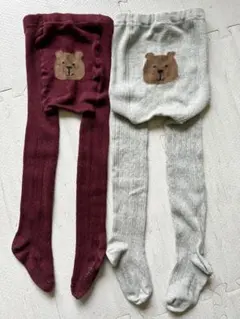 ✨Baby Gap✨くまさんケーブルニットタイツ2点セット 4-5yrs