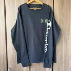 Champion チャンピオン 長袖カットソー ブラックのサムネイル