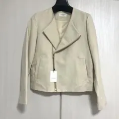 美品♡ライダース風ジャケット Mサイズ　OPAQUE.CLIP アイボリー　春秋