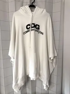 CDG COMME des GARÇONS ポンチョパーカー XL ホワイト