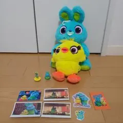 【完売】ダッキーアンドバニー ハンドパペット ぬいぐるみ　トイストーリーくじ