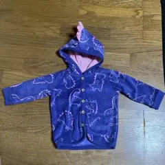 【新品未使用】　恐竜柄フリースジャケット 6-9ヶ月用