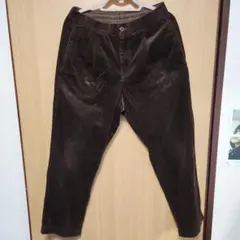 GLOBALWorkブラウン コーデュロイ イージーパンツ