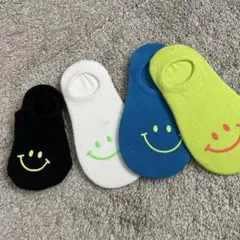 ベビー靴下 スマイリーフェイス 4足セット