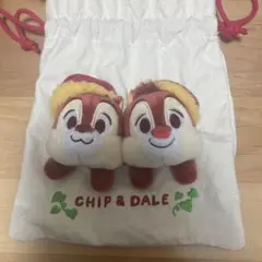 チップとデール ぬいぐるみ 巾着