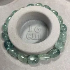 グリーンフロライト　さざれ　天然石ブレスレット