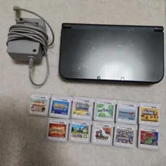 【ジャンク】New3DSLL　タッチペン欠品　ソフト・充電器付き