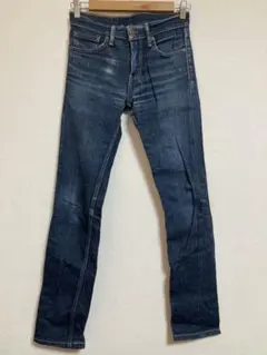 ①リーバイス メンズデニム 511W28 L32 色落ち スレありリメイクバッグ