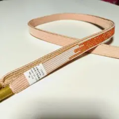 帯締め　伊賀組紐　オレンジピンク　未使用