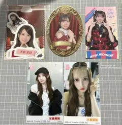AKB48 水島美結 劇場ミニフォト ステッカー 5枚セット