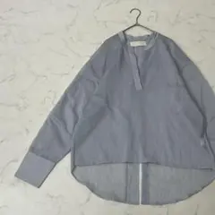 未使用】TICCA リネンフレンチシャツ TBFS-403 サックス - メルカリ