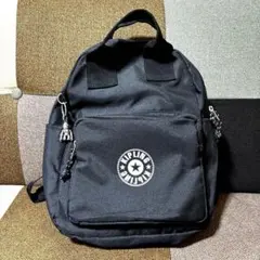 【未使用】KIPLING ブラックリュック 2way ハンド モンキーチャーム