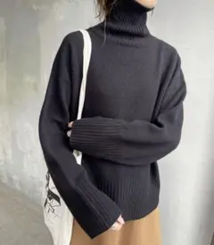 Spick & Span ウールカシミヤ タートルネックプルオーバー