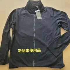 ハイネックビーズ装飾長袖トップス