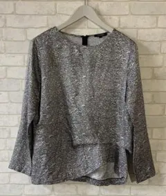 【MOGA】モガ　プリント総柄 変形 カットソー