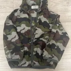 迷彩フード付きアウター