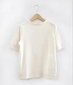 LAITERIE レイトリー 無地 半袖 Tシャツ アイボリーのサムネイル