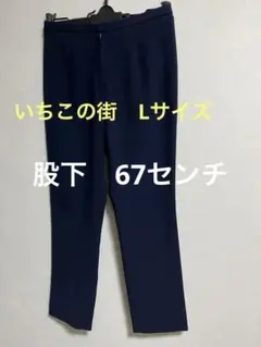 ネイビー スラックス 前開きファスナー いちこの街