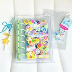 【割引情報あり】 a7 シール帳　サンリオ　ウサハナ　ぷっくりったい　チャーム