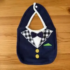ベビースタイ　フォーマル　タキシード風スタイ　男の子
